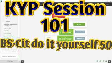 kyp session 101 Bs cit do it yourself 51 || do it yorself 51