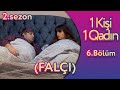 1 Kişi 1 Qadın 2 -ci Sezon Bölüm  6  (Falçı)