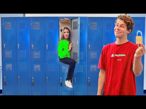 OVERNIGHT IN A SCHOOL LOCKER!!