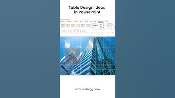 Create Professional Slide Layouts Using Table In PPT #shorts
