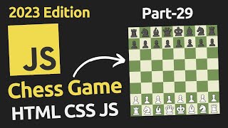 Create Chess with HTML, CSS & Javascript | Part-29 | Javascript Project Hindi Tutorial #javascript
