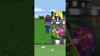 POCOYO QUIERE CANTAR COMO UN SPRUNKI #shorts #minecraft  #smilingcritters #catnap #sprunki