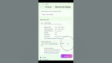 Change refresh rate on your monitor in Windows #windowsoperatingsystem #pcoptimization #microsoft