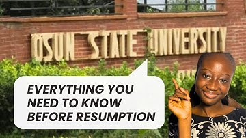 Everything You Need to Know About UNIOSUN | Freshers’ Guide 2025