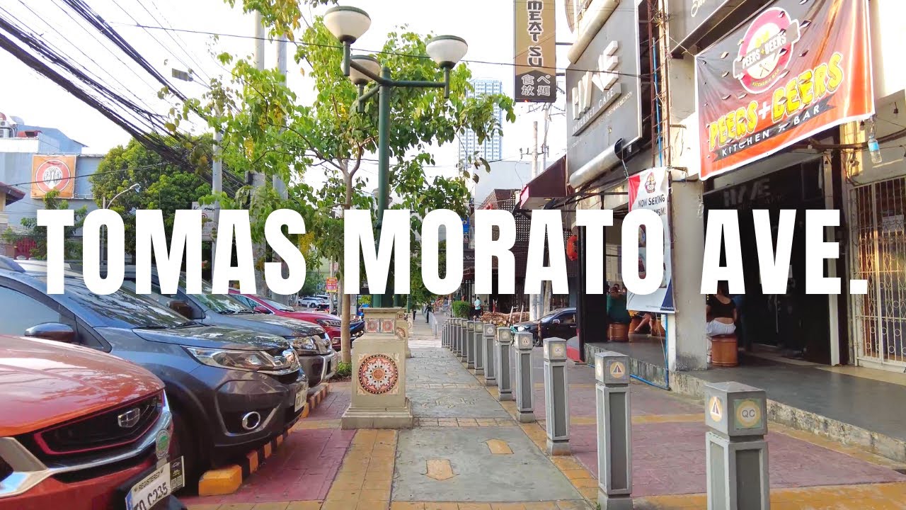 4K  TOMAS MORATO AVENUE Walk   Quezon City  Philippines April 2021