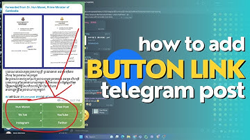 How to add link button in telegram channel post | Telegram Tutorial