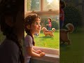 She waited... and it happened 🐶💔➡️💛#shorts #animation #pixarstyle #emotional #story #dog #puppy #fyp