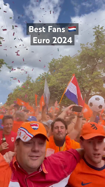 Dutch Fans Crowned Best Supporters of Euro 2024 #shorts #euro2024germany #euro2024 #viralvideo #fans