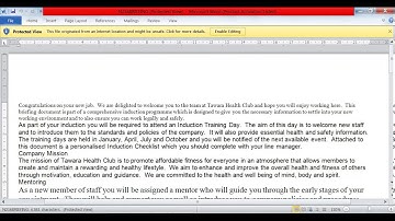 IGCSE ICT October Series 2016 Paper 2 -  Part 1(MS Word)