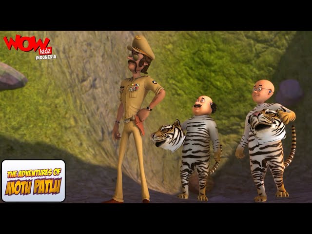 Motu Patlu Dalam Bahasa | Motu - Raja Hutan | Wow Kidz Indonesia class=