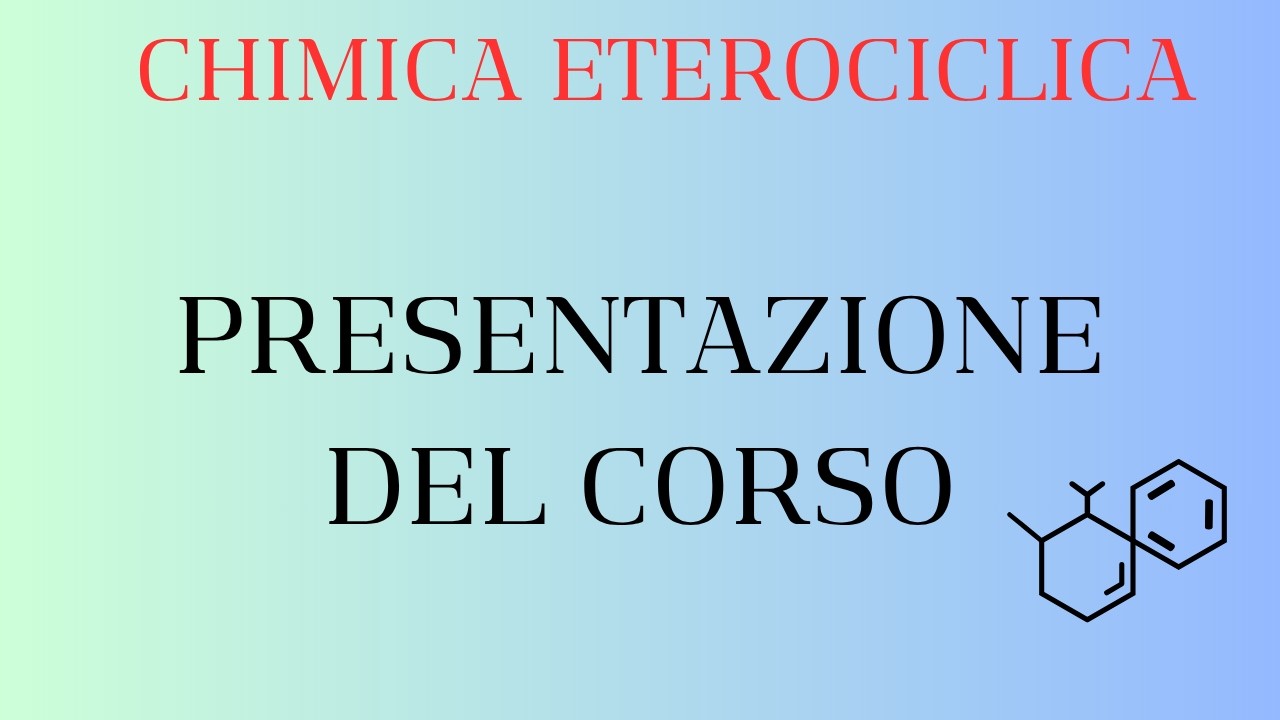 CHIMICA ORGANICA 2 (Presentazione del corso) - YouTube