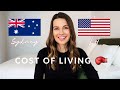 COST OF LIVING SYDENY vs LOS ANGELES  (Rent, Utilities, & Dining) // Which City is More Expensive?