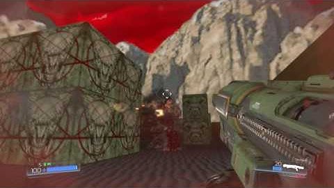 Doom 2016 Classic Map Doom - Tower of Babel Cyderdemon Boss Fight