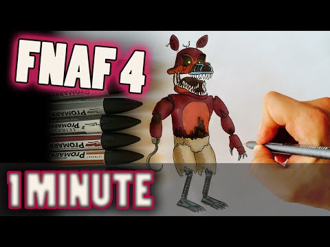 How To Draw Nightmare Chica From FNaF 4 Step By Step Drawing