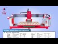 Full Automatic Infrared Granite Bridge Saw Machine for Stone Slab Cutting Chamfering