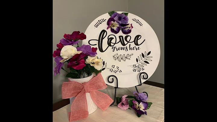 Dollar Tree Charger Plate DIY Makeover