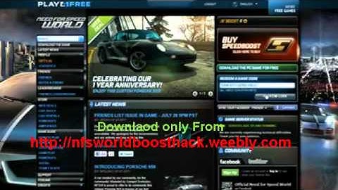 Need for Speed World Boost Hack [NEW 2012]