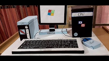 How to make thermocol computer ll DIY School project