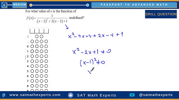 Passport to Advance Math Domain of Functions