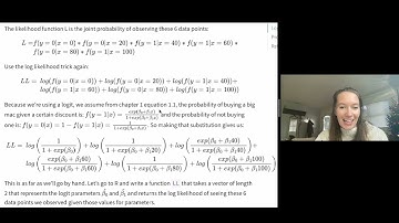 ML 3.2.3 Log Likelihood Function