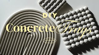 Aesthetic Cement DIY | DIY Concrete Decor Ideas | Concrete tray | easy Aesthetic cement diy