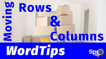 Moving Table Rows and Columns