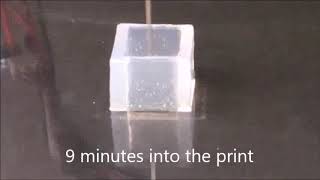 3D Printing of a Hydrogel - So smooth, so crisp.