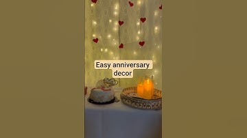 Easy DIY Surprise Anniversary Setup#trending #anniversary #husbandwife #diy #decor