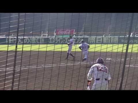 2016　トライアウト　バックネット裏　木村優太（ロッテ）　芳川　坂　大坂谷