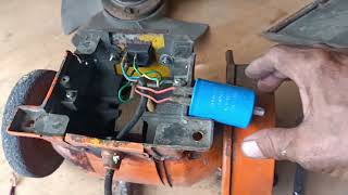 DIAGNOSE AND TERMINAL CLEANING OF BENCH GRINDER MOTOR