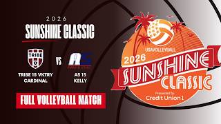 Tribe 15 VKTRY Cardinal vs A5 15 Kelly 2026 Sunshine Volleyball Classic