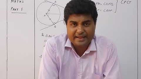 Maths X Tangents and intersecting Chords Part 1