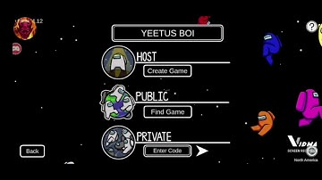 Among us mod menu test - Credit to Devilx86