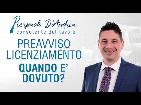 Video: I datori di lavoro devono dare avviso di licenziamento?