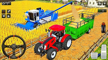 Modern Tractor Farming Driving Simulator 3D - New Tractor Games - Android Gameplay #3