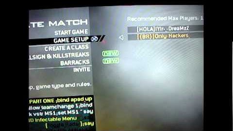 Infectable Menu mw2 Part One the nine.!