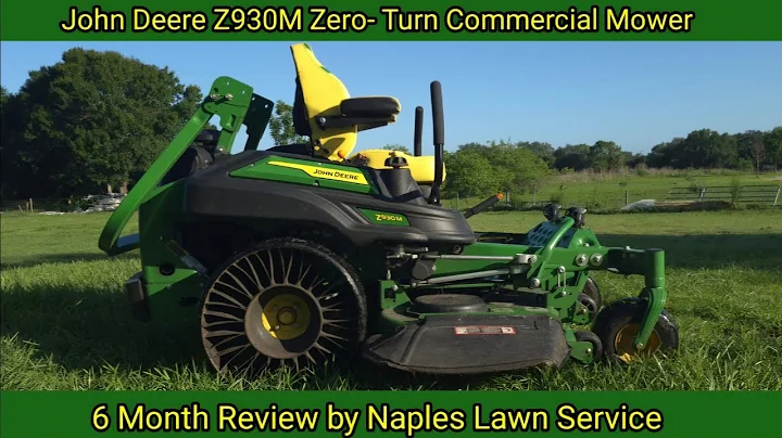 John Deere 2024 Z930M Zero-Turn Commercial Mower. 6 Month Review by Naples Lawn Service.