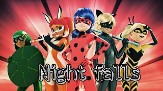 NIGHT FALLS | MIRACULOUS TEAM (Miraculous Ladybug and Cat Noir) Resimi