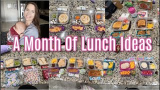 A Month Of Lunches!  A Throwback to Lunch Ideas! Enjoy some Every Day Lunch Inspiration!