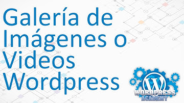Galería de Fotos o Videos para Wordpress