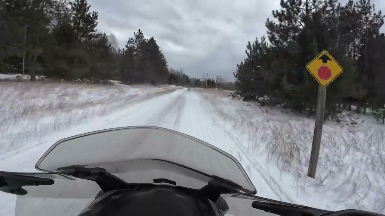 Snowmobiling Indian River to Wolverine (Thirsty Sturgeon) 12/6/2025