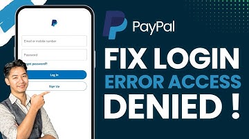 How to Fix PayPal Login Error Access Denied !