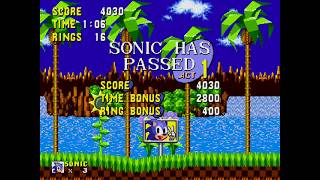 Green Hill Zone Act 1 - Sonic the Hedgehog [HD 1080p @ 60fps] by Yesterdays Today 1,239 views 6 years ago 1 minute, 27 seconds