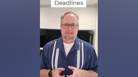 Contract Deadlines O.M.W.