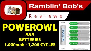 POWEROWL AAA Rechargeable Batteries