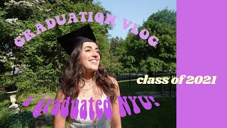 NYU TISCH GRADUATION 2021 VLOG // virtual graduation !!