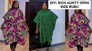 How to Cut and Sew a Turtle Neck Poncho/Bubu Easy Cutting and Stitching Tutorial.