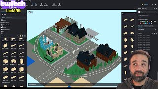 LEGO city residential area initial 3D sketching (Bricklink Studio)