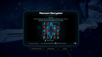Mass Effect Andromeda Voeld northern Monolith Decryption Puzzle Restoring a World