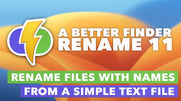 How to rename files using names from a simple text list.